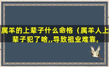 属羊的上辈子什么命格（属羊人上辈子犯了啥,,导致祖业难靠, 六亲无助 ）